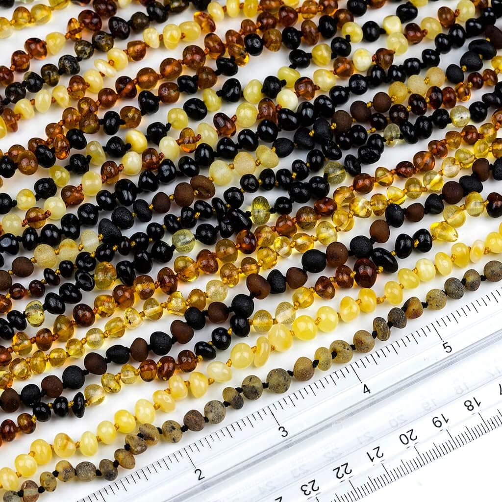 Amber Guru Baltic Amber Necklace for Women and Men (Authentic, Certified) - 17.7 Inches, Raw/Unpolished Beads - Handcrafted Unisex Amber Bead Jewelry for Adults - Image 9