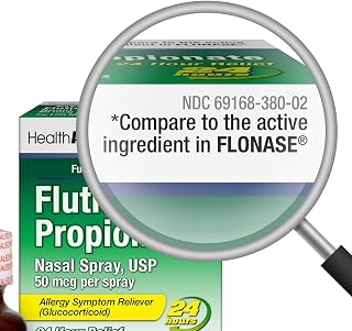 HealthA2Z Fluticasone Propionate Nasal Spray 2-Pack | 24HR Allergy Relief for Runny Nose, Congestion, Sneezing, Itchy Eyes