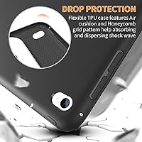 Vista 5 de Carcasa para iPad Mini 4, DTTO, antirraspones, ultradelgado, liviano, con autoencendido y autoapagado, cubierta con soporte de triple doblado