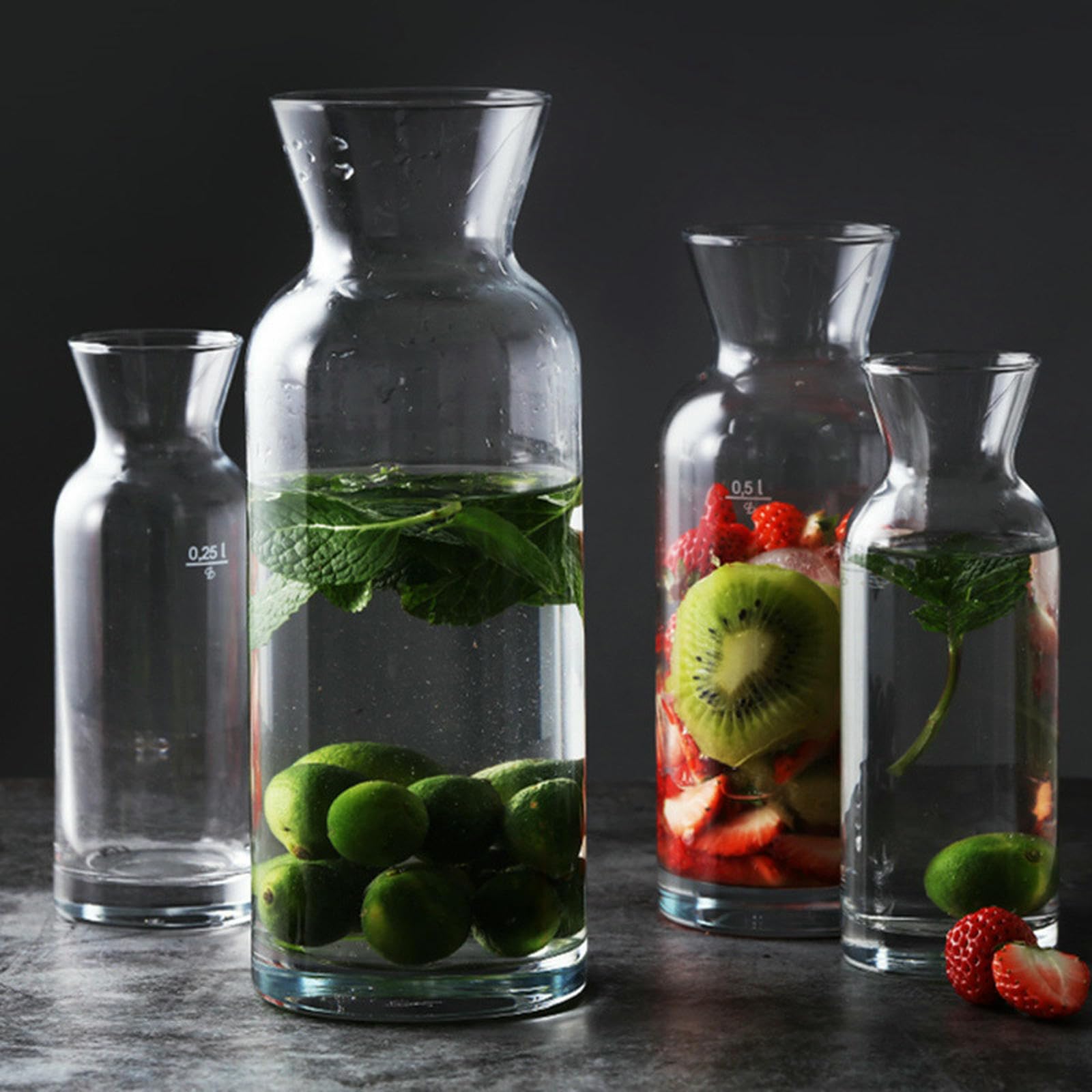 Le bottiglie di succo di frutta fresche e squisite per uso domestico sono pratiche e fresche con resistenza alle alte temperature, grandi 1000 ml