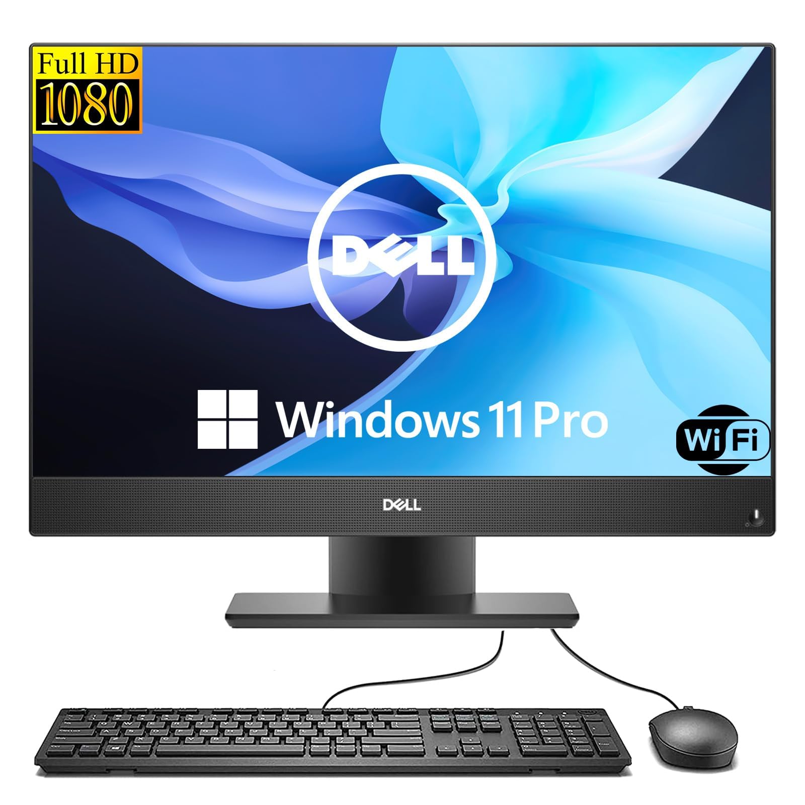 Dell Optiplex 5270 - Ordenador de sobremesa Todo en uno, con Monitor de 21,5 Pulgadas, Intel Core i5-9500, 16 GB de RAM, 512 GB SSD, WiFi, Bluetooth, Teclado QWERTY, Windows 11 Pro (reacondicionado)