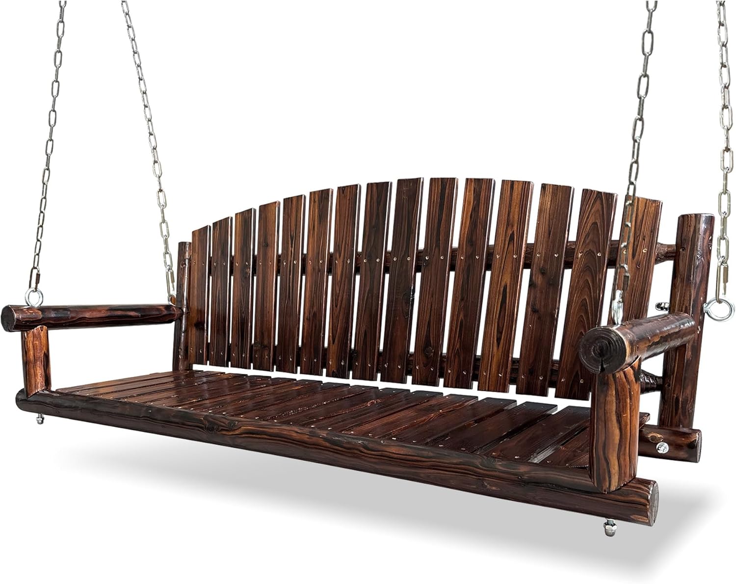 Mosbrisa 5FT Rustic Wooden Porch Swing Review: Best Heavy-Duty Hanging Bench for Patio & Garden