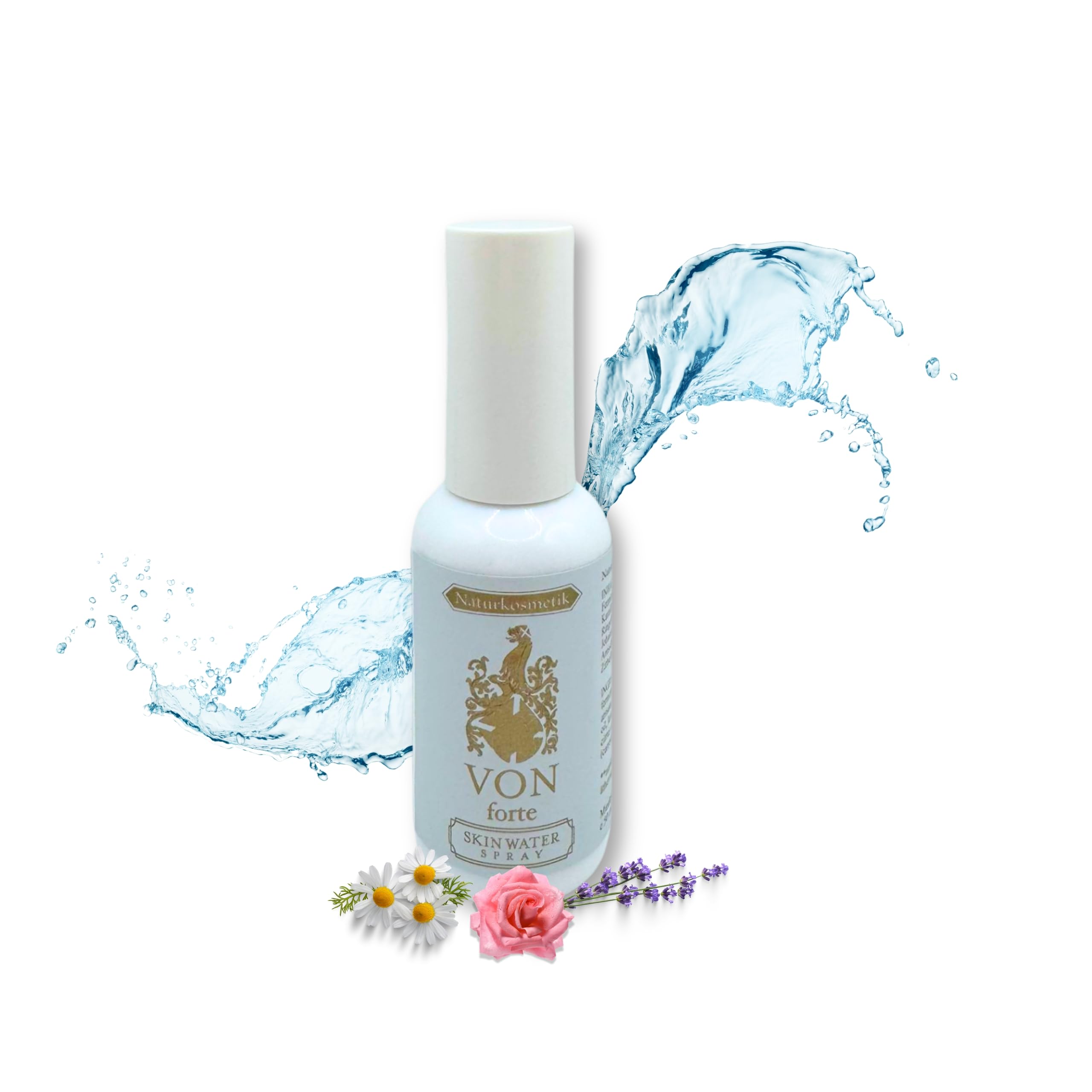 Premium Gesichtswasser 50ml – Fermentiertes Kräuterextrakt zur Hautpflege Vegan – Natürliches Skincare Gesichtsöl Gesichtspflege aus Rosenwasser, Kamillenblüten - Made in Germany