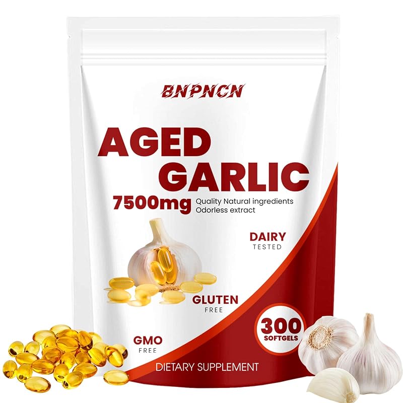 BnPnCn Suplemento fitoterápico de extrato de alho envelhecido 7.500 mg, 300 cápsulas
