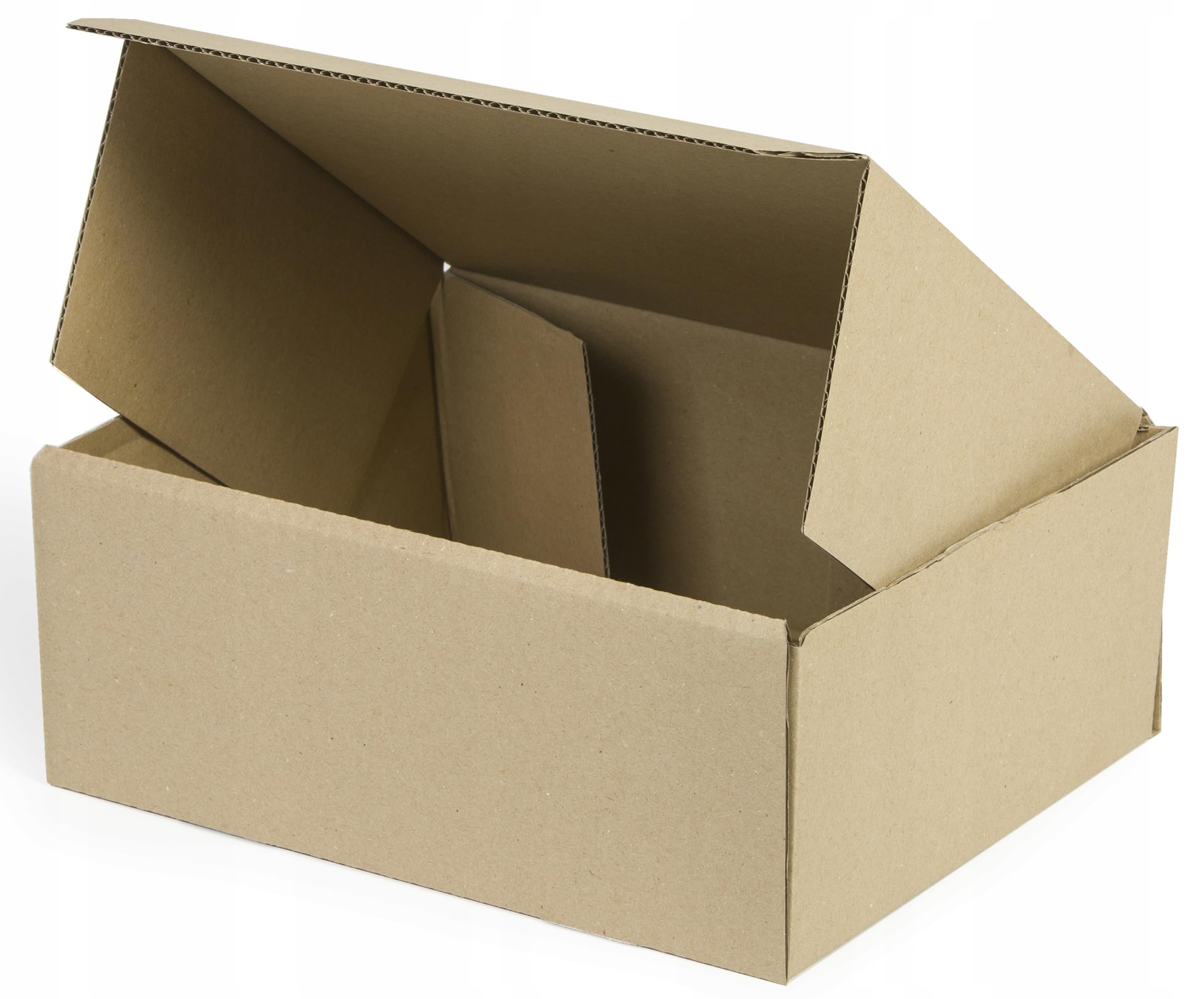 100 Stück Maxibriefkartons 250x200x100 mm Maxibrief Versand Post Faltschachtel 1-Wellig 400g Braun Postkarton Versandschachtel Paket Päckchen Versandkarton warensendung