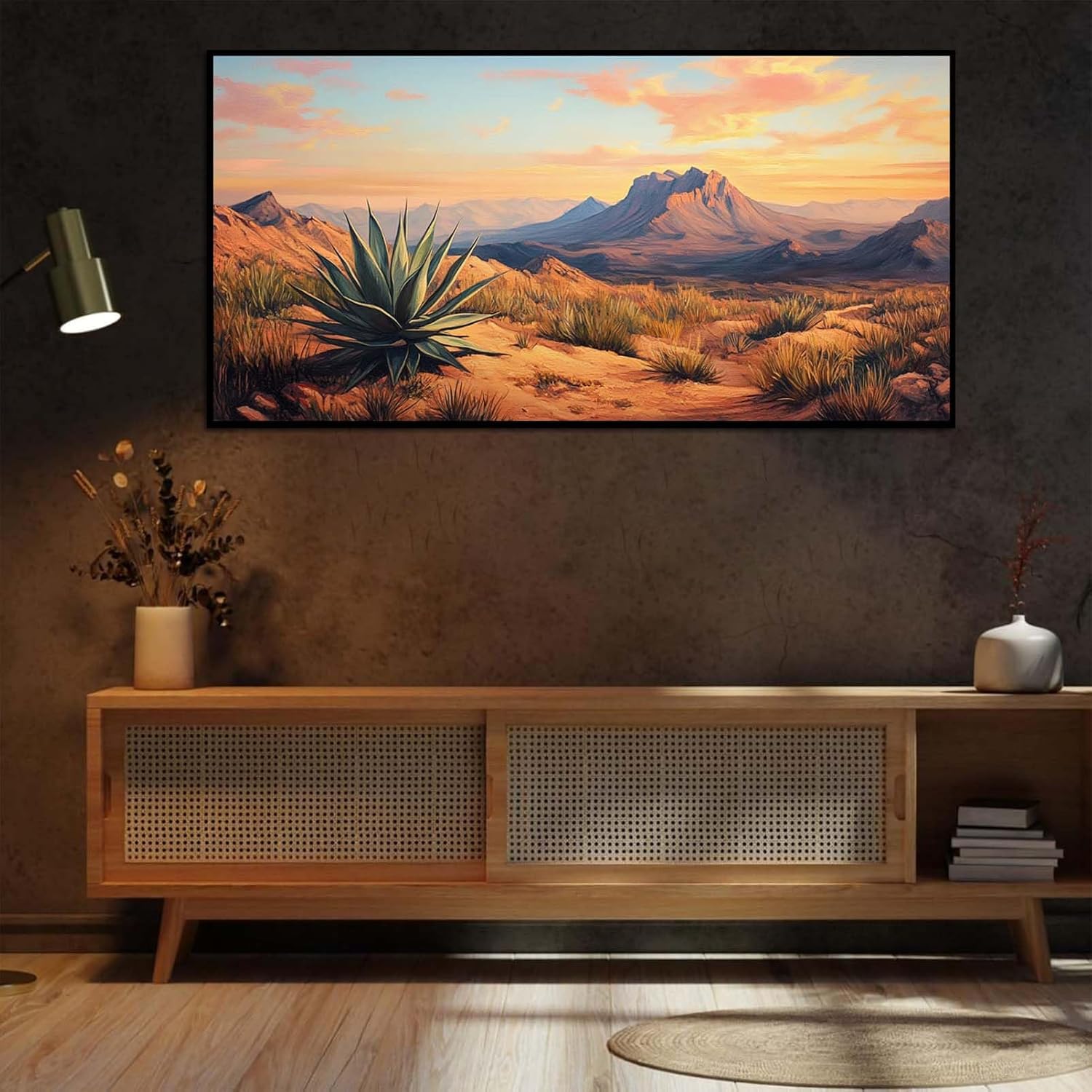 Southwestern Desert Agave Canvas Wall Art, Southwest Decor