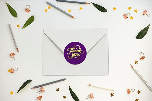 Miniatura 4 de 40 calcomanías de agradecimiento, etiquetas redondas brillantes grandes de 2 pulgadas, ideales para bodas, despedidas de soltera, fiestas de