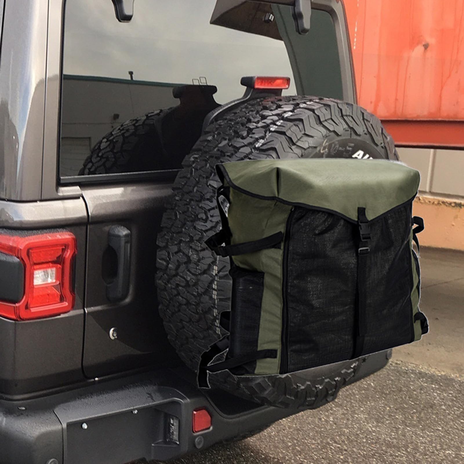 Reserverad-Aufbewahrungstasche – Universeller Outdoor-Ausrüstungs-Organizer-Rucksack, Reißfeste Stoffkonstruktion, Einfach Zu Installierendes Verstellbares Riemensystem | SUV Truck RV Camping Roa