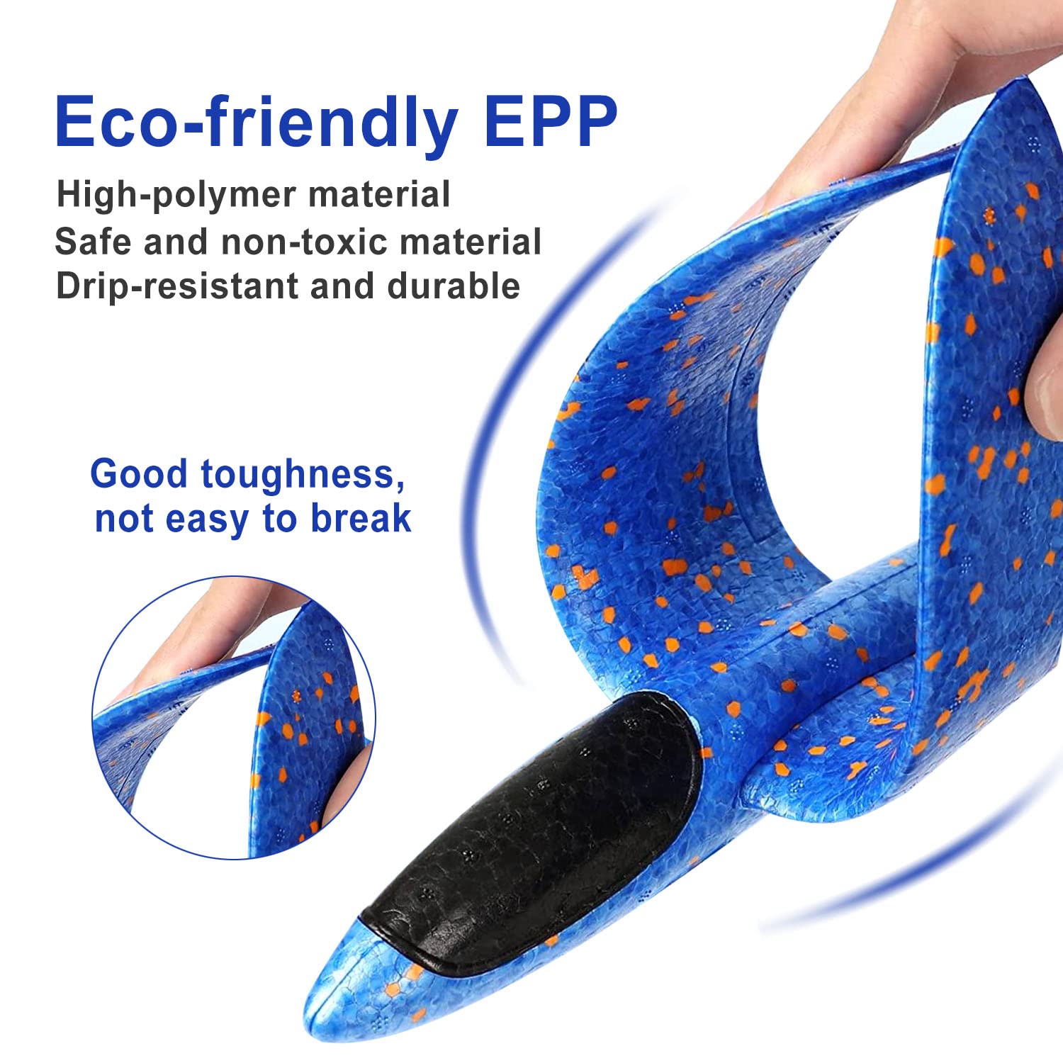 BluVast Aereo Polistirolo, Aerei Polistirolo da Lanciare, 4 Pezzo Aliante Polistirolo, Manuale Aereo Polistirolo da Lancio, Aerei Giocattolo Adatto per Gli Sport All'aria Aperta