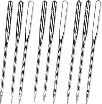 120 PCS Heavy Duty Sewing Machine Needles, Size HAX1 90/14 100/16 110/18 Sewing Machine Needles for Leather Jeans Canvas Thick Fabric
