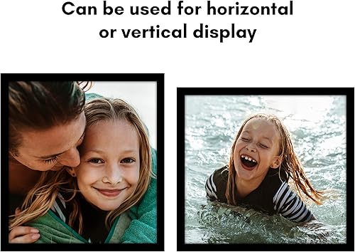 Miniatura 4 de Americanflat 22x24 Picture Frame in Black - Square Picture Frame with Engineered Wood Frame, Polished Plexiglass Cover, Hanging Hardware for Wall