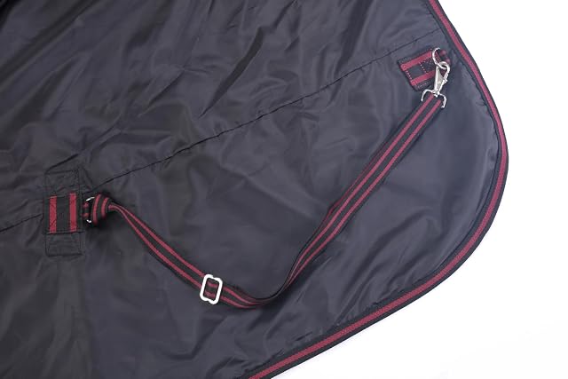 Foto 6 de 6 de LEAFOREST Manta de caballo resistente 1200D, 200 g/m², acolchada, impermeable, transpirable, para exteriores