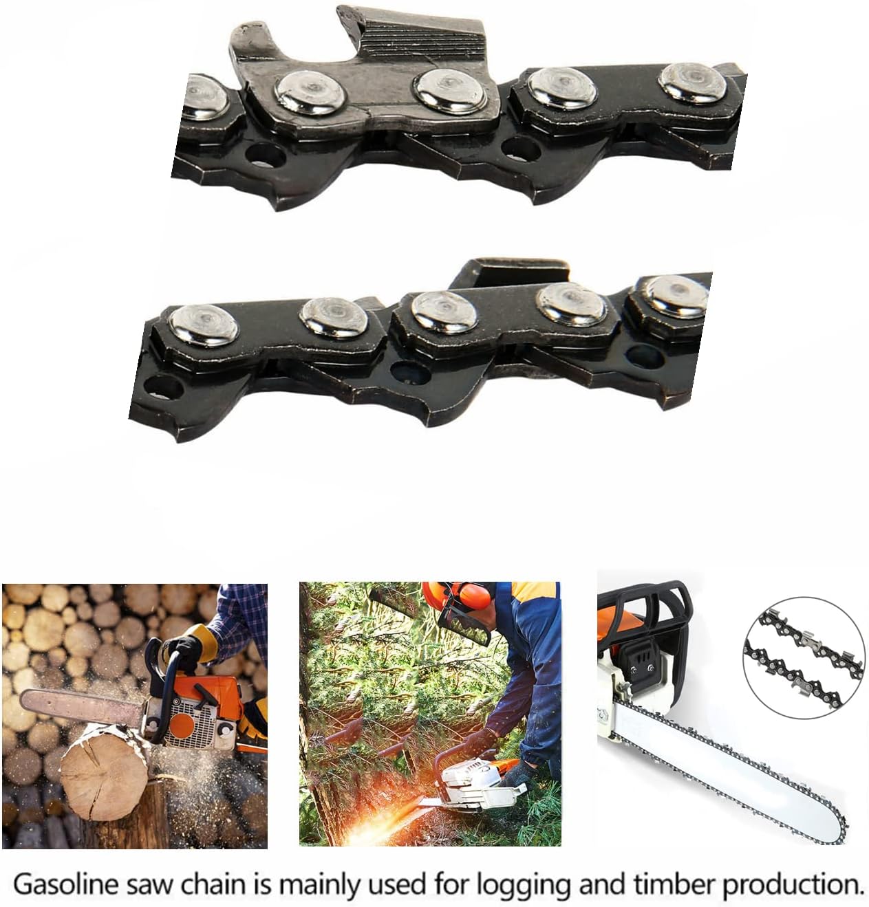 22 inch Chainsaw Saw Chain .325" LP Pitch - .058" Gauge - 86 Drive Links fits 21LPX086G, 5200, 5800, 6200 Parts Tool for 57CC Blue Max 2160 Chainsaws (2 PK)