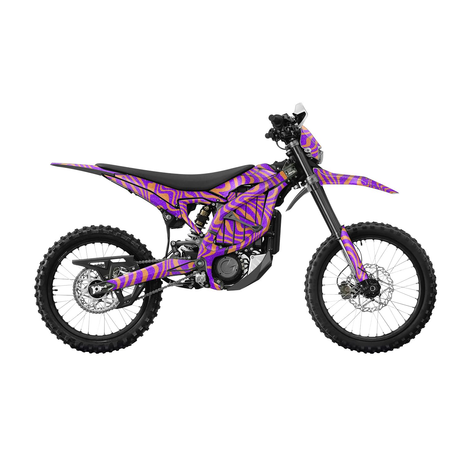 Glossy Glitter Surron Ultra Bee Graphics Kit Wrap - Jitter Zebra - Sur-Ron Skin - Premium 3M Vinyl Protective Wrap Decal Cover - Easy to Apply | Crafted in The USA by MightySkins