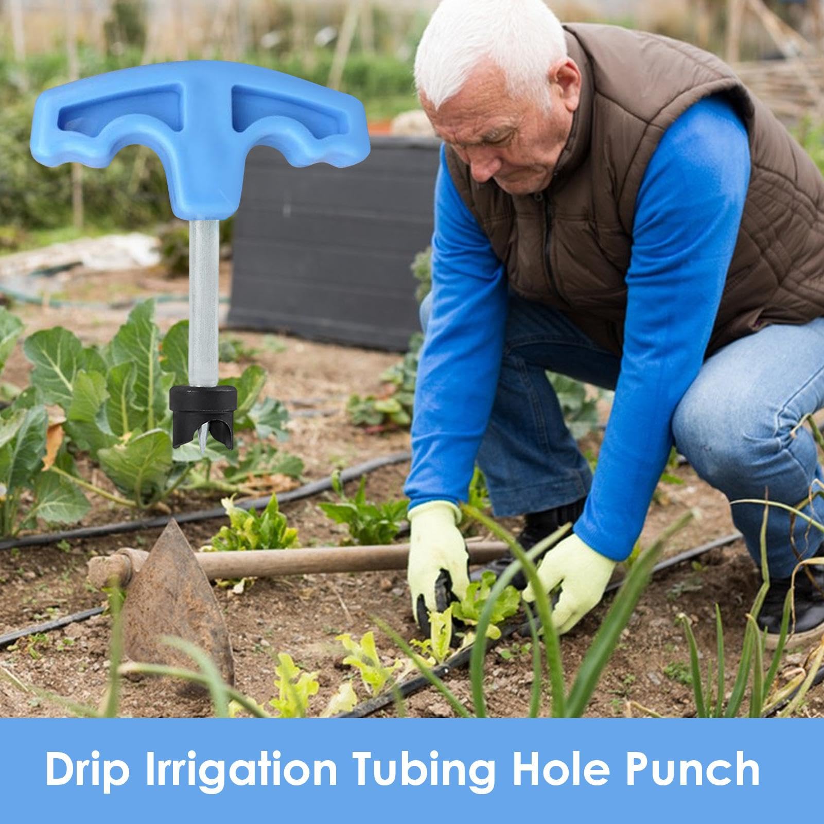 Strumento per perforare tubi per irrigazione a goccia, perforatore per tubi per irrigazione a goccia - Strumento per perforare tubo gocciolante - Strumento di perforazione per irrigazione, perforat