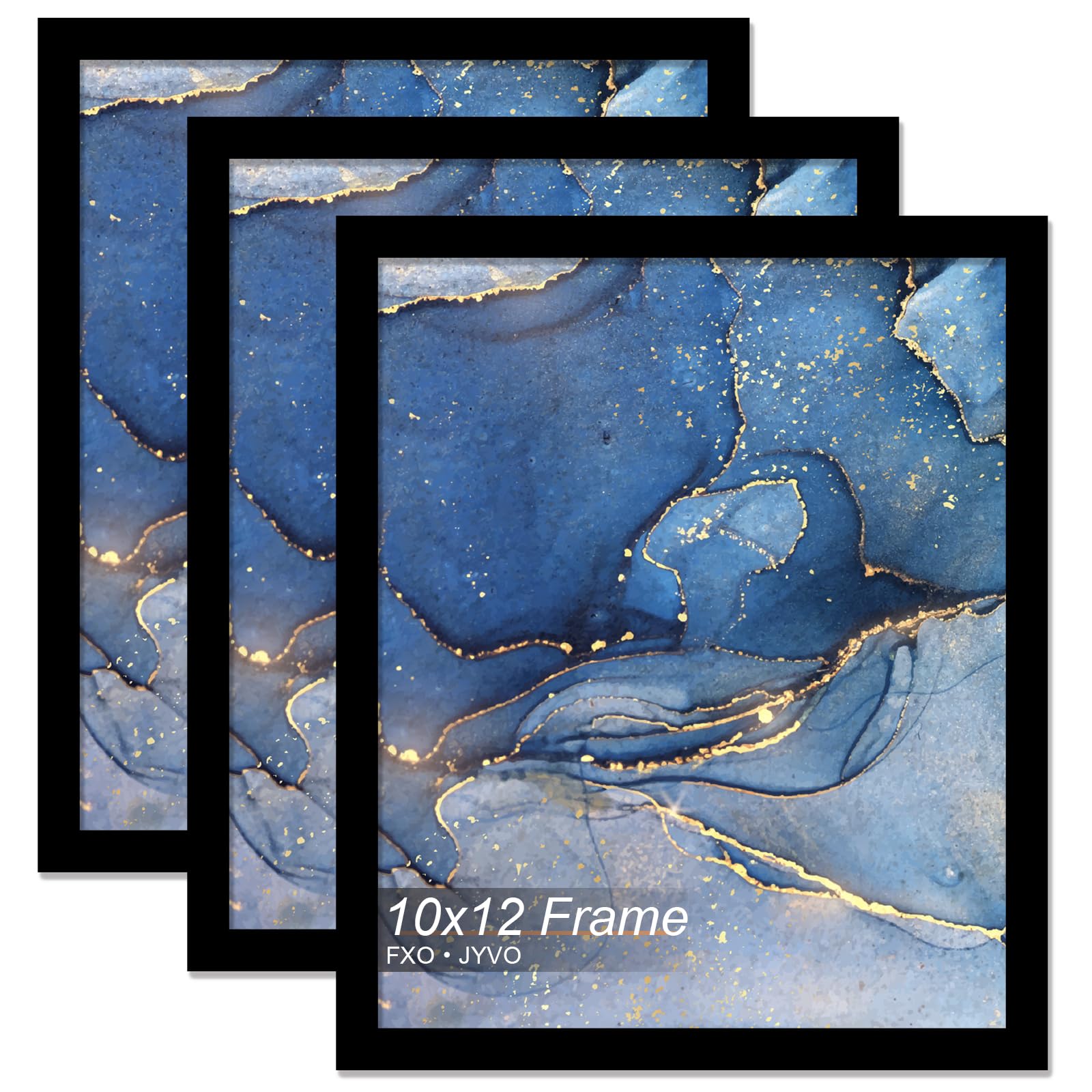 10x12 Picture Frame Set of 3 for Photo Poster Horizontally/Vertically