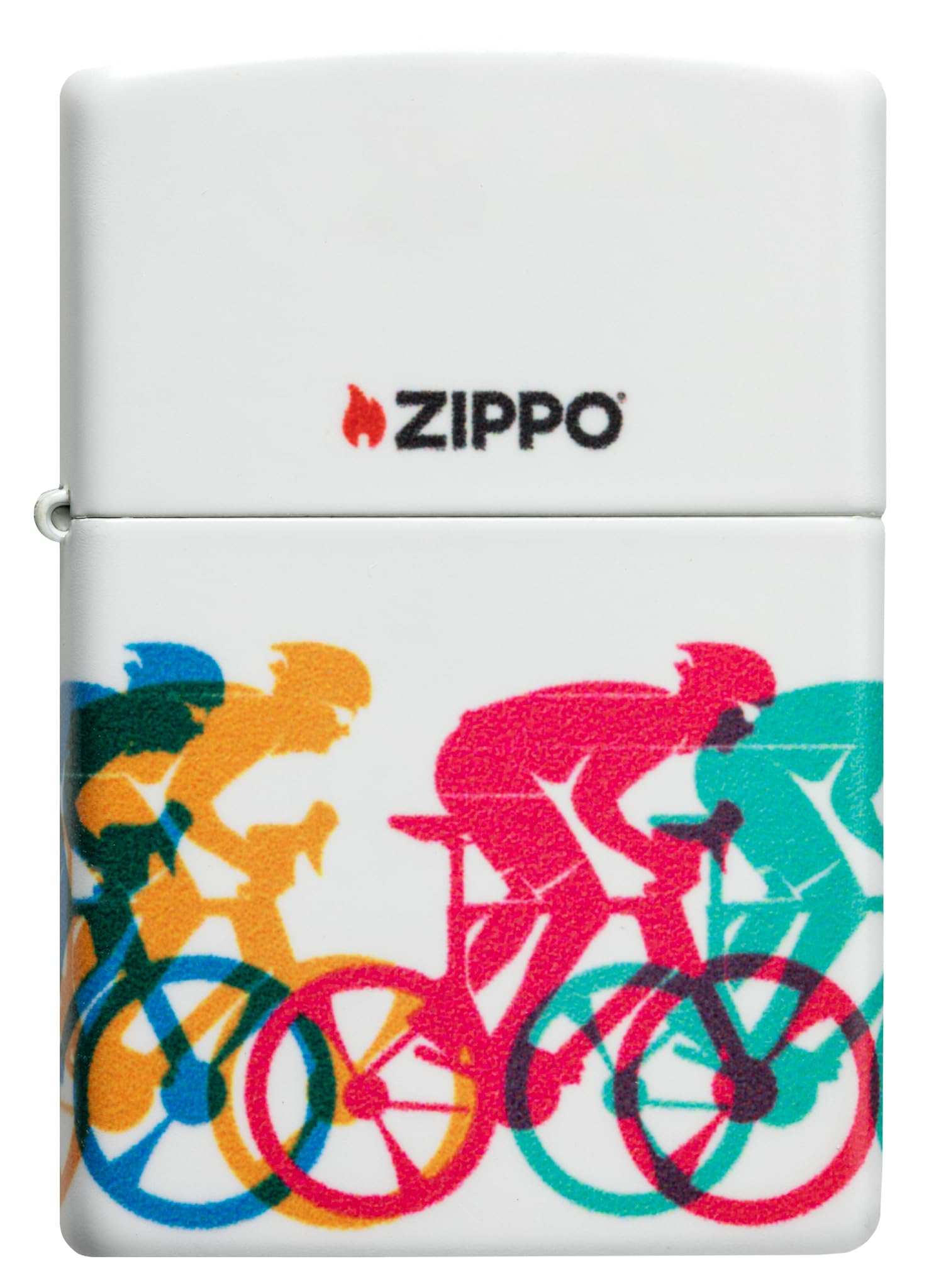 Zippo Sturmfeuerzeug Bicycle Race 540° Color Image Nachfüllbar Wiederverwendbar Windfest