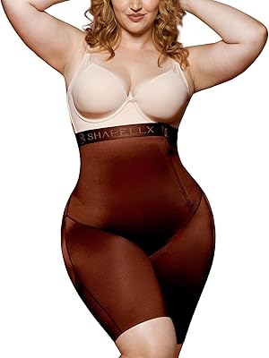 SHAPELLX Shapewear for Women Tummy Control Faja Body Shaper Butt Lifting High Waisted Shorts Thigh Slimmer Bodysuit