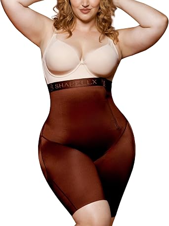 SHAPELLX Shapewear for Women Tummy Control Faja Body Shaper Butt Lifting High Waisted Shorts Thigh Slimmer Bodysuit