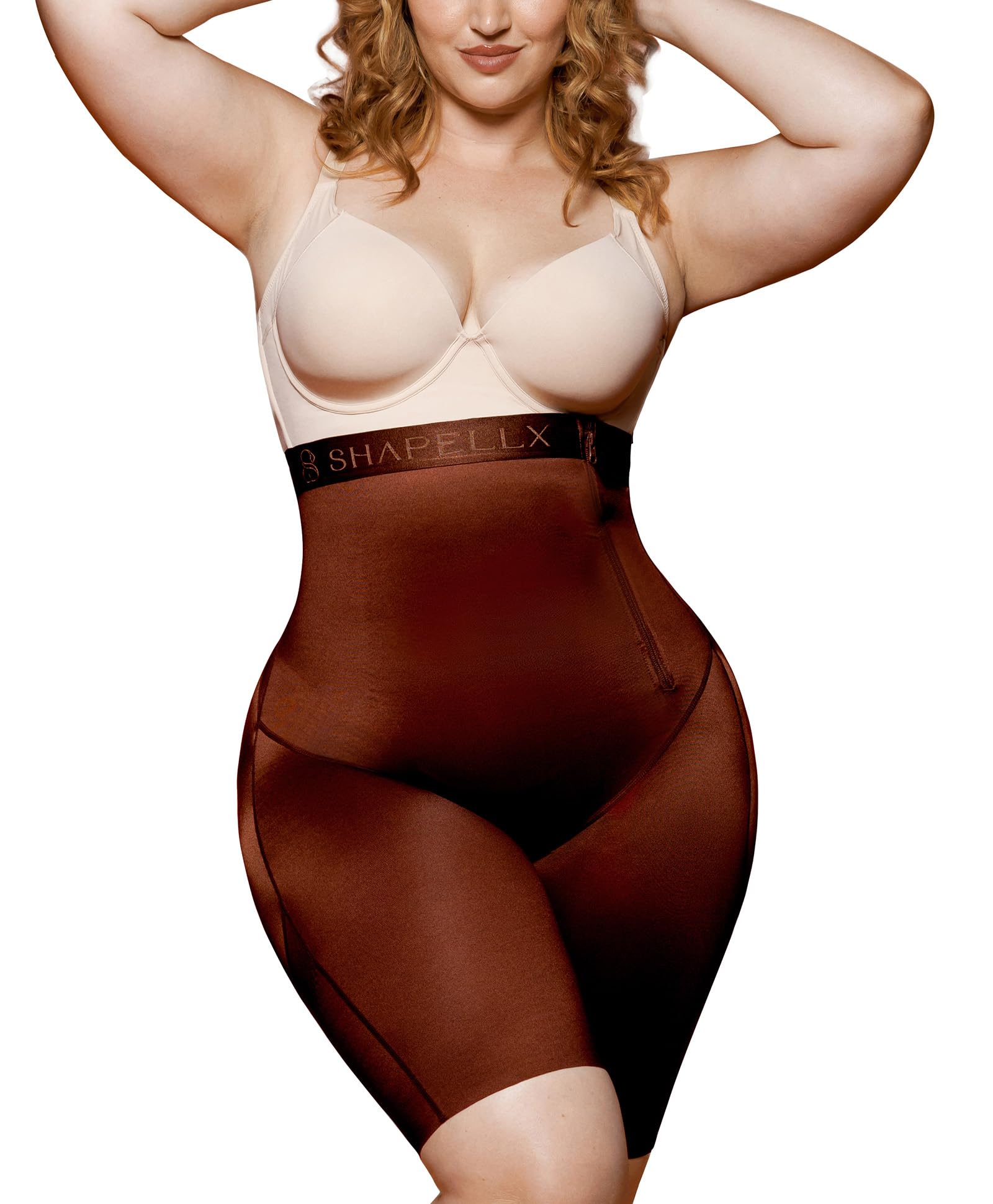 SHAPELLX Fajas Shapewear Bodysuit for Women Tummy Control Butt Lifter Short