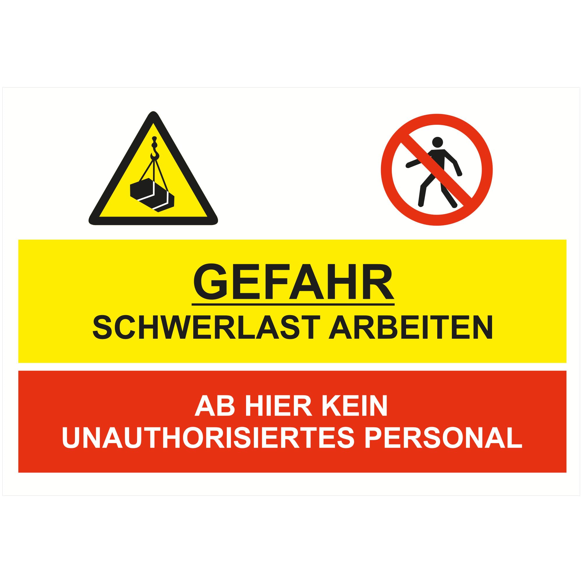 Panneaux composites en aluminium pour signaler le danger de travaux lourds dans un cabinet