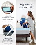 ViscoSoft 3.5 Lbs Densité 3-Inch Matelas de mémoire Gel Mousse Topper (Twin XL) - Comprend Ultra Couverture amovible souple avec des paillettes réglables