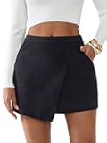 Womens Corduroy Pencil Skirt High Waisted Elastic Basic Casual Mini Skirts with Pockets 2025 Fall Trendy Outfits