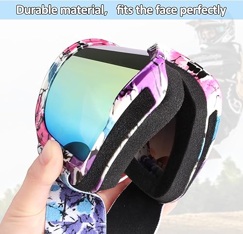 Miniatura 30 de Gafas de motocicleta para hombres y mujeres, gafas de motocross, de ATV, gafas para montar, gafas de deportes de potencia, gafas para todoterreno