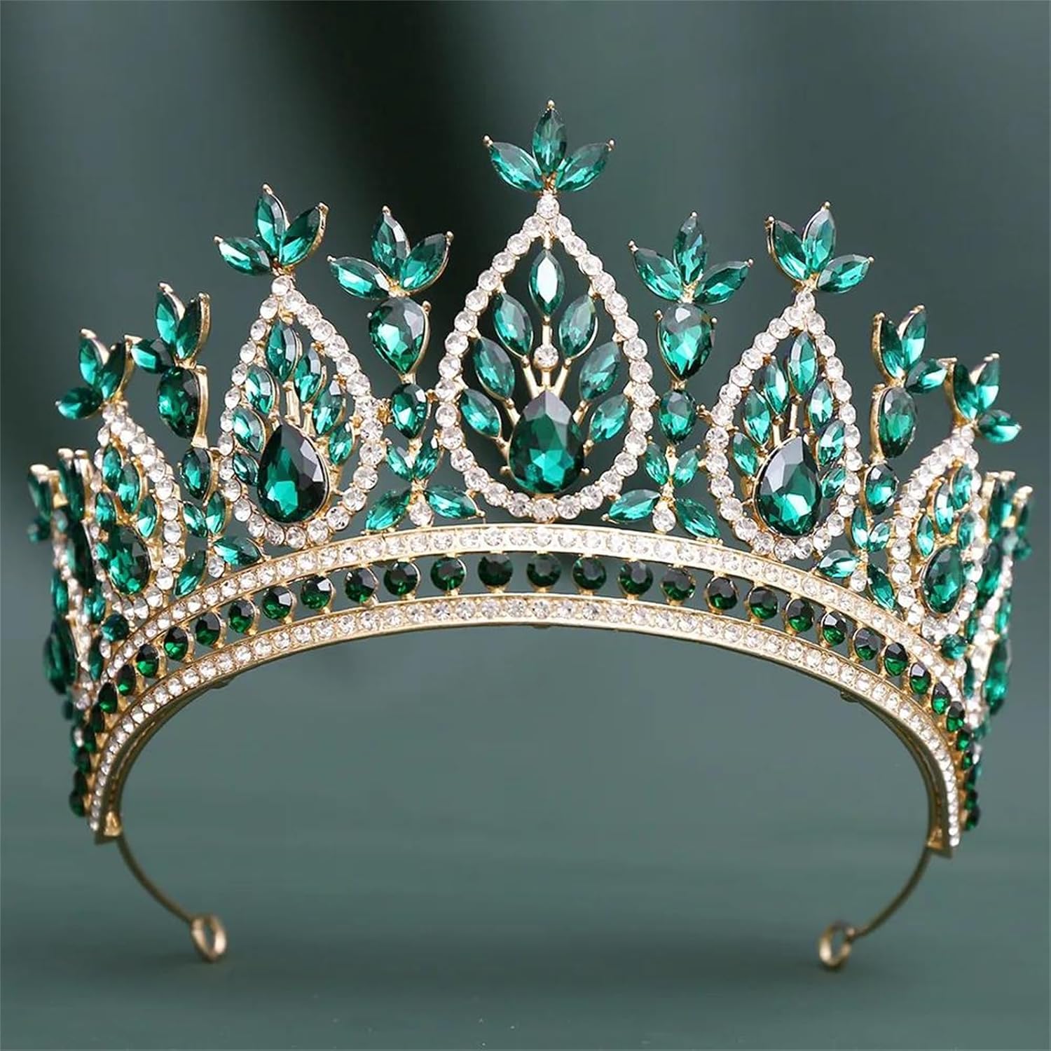 Crystal Tiara Crown For Women Vintage Rhinestone Princess Queen Headpiece Bridal Wedding Prom Birthday Hair Accessories