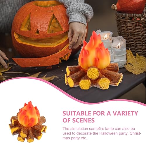 Miniatura 8 de NOLITOY Lámpara de llama Decoración de linterna Decoración de interiores Decoración de interior Resina Luz de mesa LED Vela Luz de llama Festival