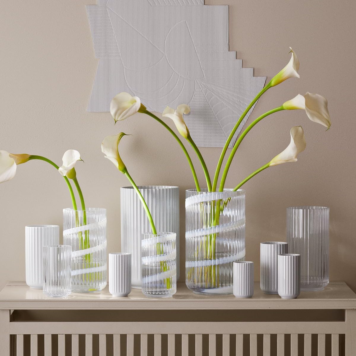 Lyngby Porcelæn Vase, Transparent, 22.3x22.3x32.2