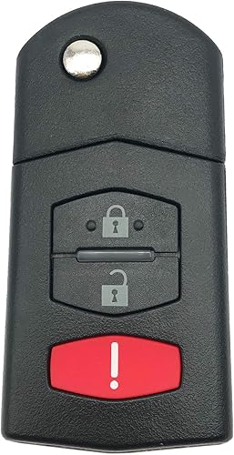 Carcasa para llavero Mazda CX5 CX7 RX8 CX9 MX5 sin llave remota entrada remota de automóvil (1)