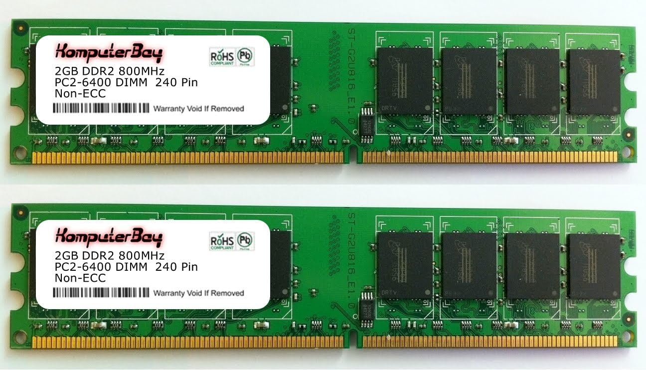 8GB (2 X 4GB) DDR2 DIMM (240 PIN) 800Mhz PC2 6400 PC2 6300 8 GB - CL 5