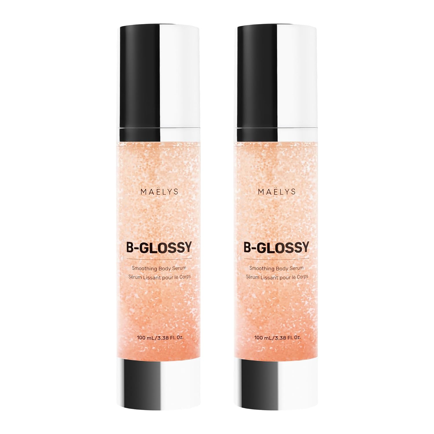 MAËLYS B-GLOSSY Smoothing Body Serum for Women - Hyaluronic Acid & Peptide Formula - Helps Reduce the Look of Wrinkles, Texture & Crepey Skin - Lightweight, Fast-Absorbing Anti-Aging Serum (2 Pack)