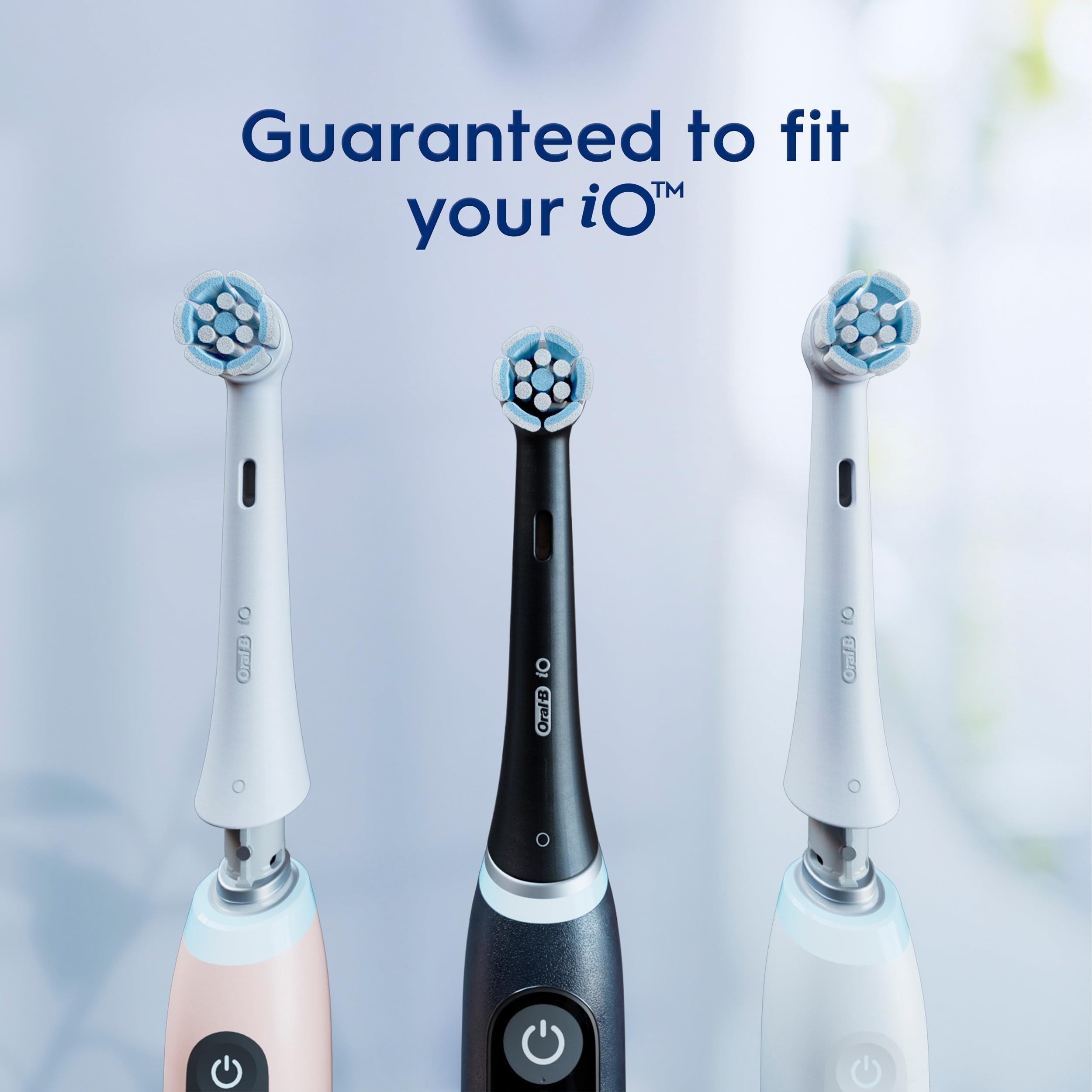 Oral-B iO Gentle Care Cabezales de repuesto para cepillo de dientes eléctrico, color blanco, 2 unidades