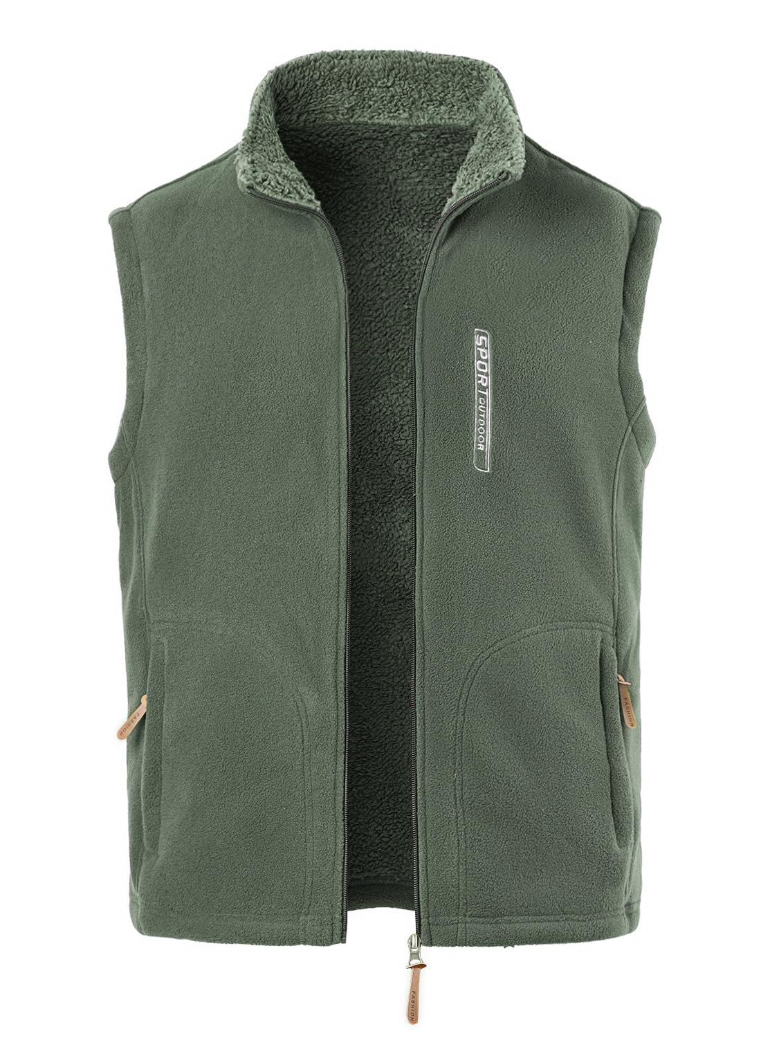 Hombres Chaleco de Vellón Ligero Invierno Caliente Deportes Chaqueta Chaqueta Chaqueta sin mangas Puro Color Chaleco Chaqueta aire Libre Fotografía Senderismo Chaqueta sin Mangas