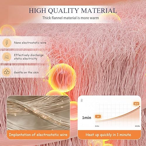 Miniatura 2 de MAGCOR Manta de franela de forro polar, manta cálida para oficina, hogar, cama, sofá plano, para todas las estaciones, para adultos y niños, tamaño