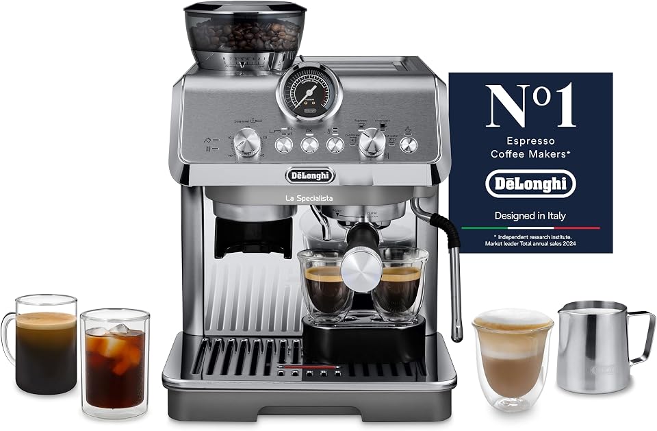 ماكينة قهوة De'Longhi La Specialista Arte Evo إسبريسو بمطحنة مدمجة