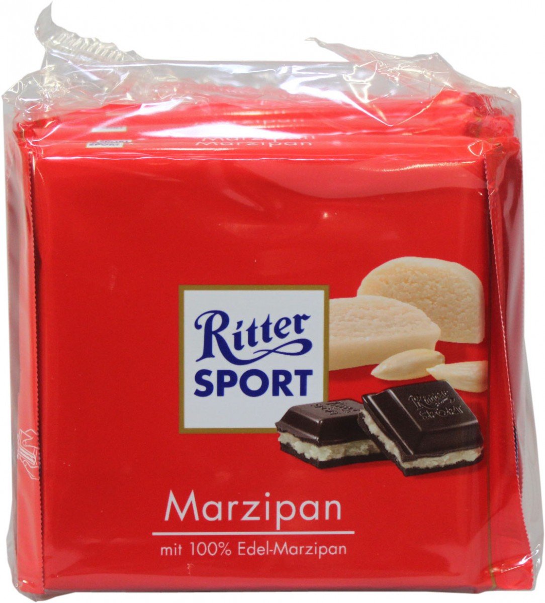 Ritter Sport Marcepanowa Czekolada 100 g Opakowanie 5 szt.