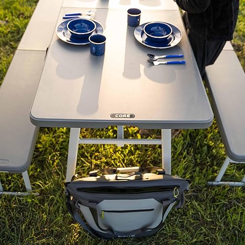 Miniatura 8 de CORE Insulated Leak Proof Soft Coolers for Camping, Outdoor, Lunch, Travel, Picnic, Beach Accessories 12 Can 20 Can 30 Can 36 Can Small & Large