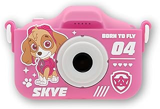 カヨトイズ パウパトロール キッズカメラ 子供用 パウパト チェイス マーシャル スカイ トイカメラ デジタルカメラ デジカメ パウ パトロール ゲーム フレーム付 子ども 女の子 男の子 おもちゃ 600mAh 本体メモリ 100枚保存 撮影 (スカイ(ピンク))