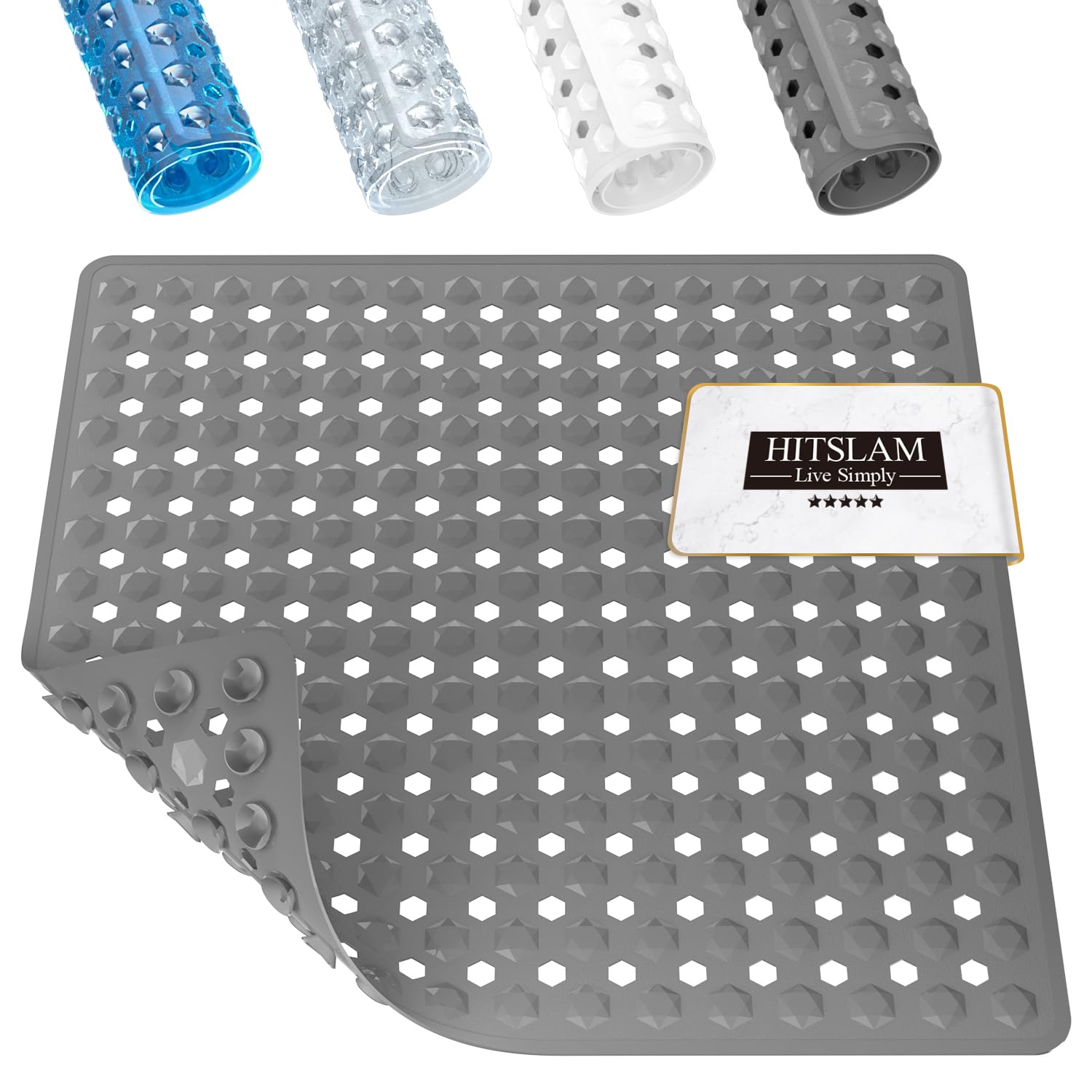 HITSLAM Non Slip Shower Mat Anti Mould