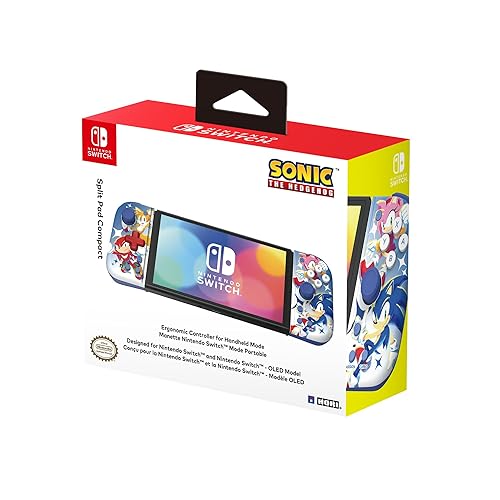 Miniatura 6 de HORI Nintendo Switch Split Pad Compact (Sonic the Hedgehog Edition) Ergonomic Controller for Handheld Mode - Officially Licensed by Nintendo and SEGA