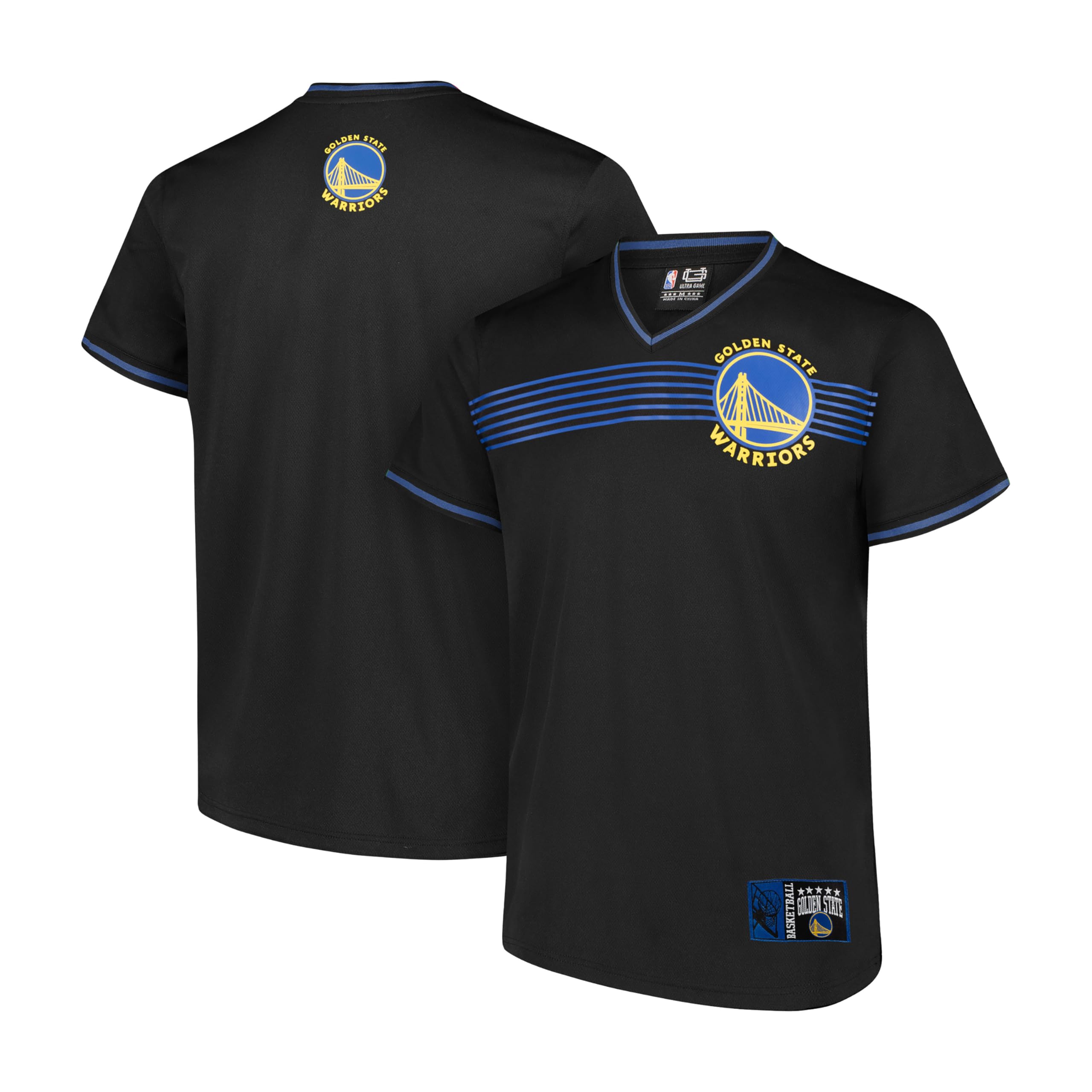 Ultra Game Men's NBA Official Jersey V-Neck Mesh Short Sleeve Tee Shirt โ image 1