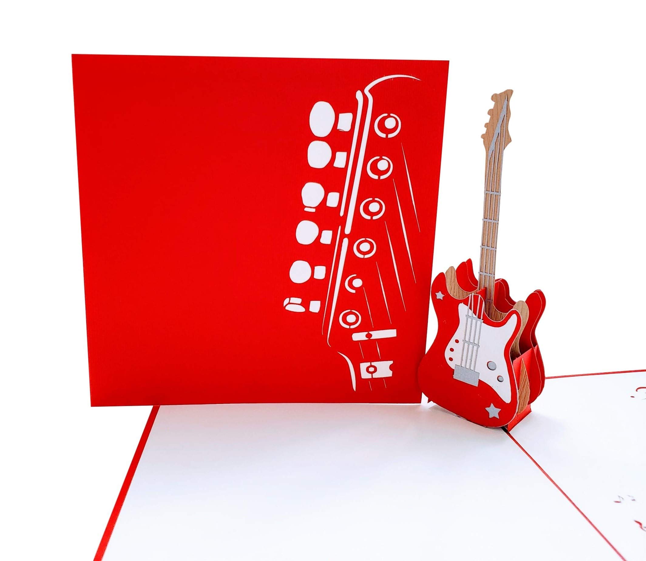iGifts And Cards Impresionante tarjeta de felicitación desplegable para bajo – Amistad, feliz cumpleaños, amantes de la música, agradecimiento, Rock N Roll, felicitaciones, celebración
