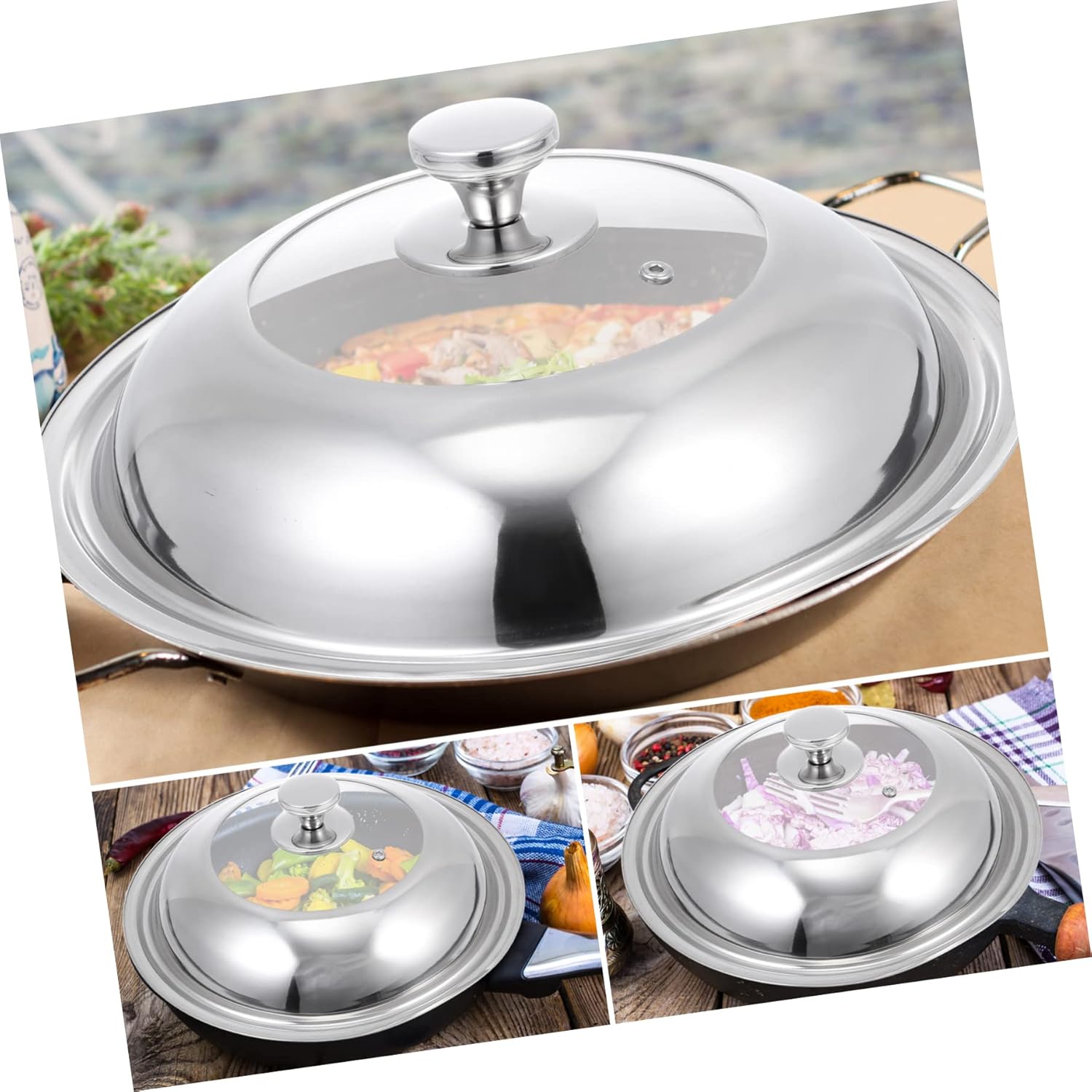 2 個の耐性ハンドル蒸し窓パンドームホルダーアクセサリープロテクターステンレスと多世帯のクリアソテーに溶ける屋内ユニバーサル火傷防止