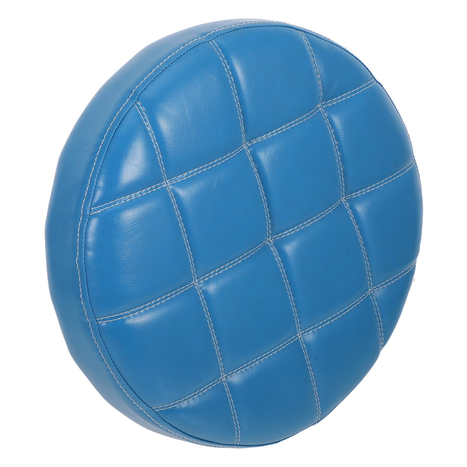 Coussin rond en mousse 35 cm pour tabouret de bar en PU noir Beavorty