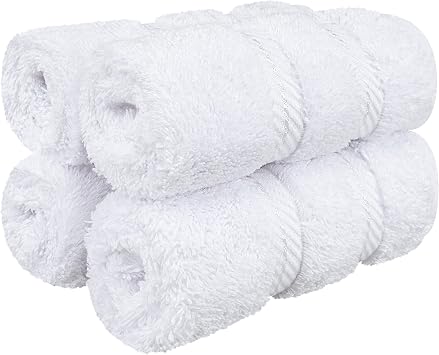 American Soft Linen 100% Cotton Luxury Turkish Towels, 4 PC Washcloth Set