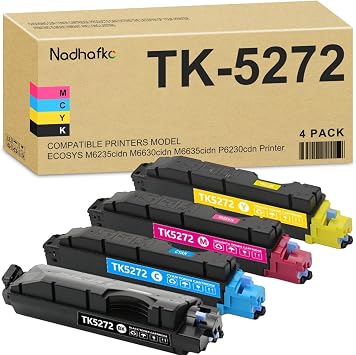 TK-5272 Toner High Yield Replacement for Kyocera TK5272 Toner Cartridge | 8,500 Pages for ECOSYS P6230cdn M6630cidn M6635cidn M6235cidn Printer - TK-5272K TK-5272C TK-5272M TK-5272Y