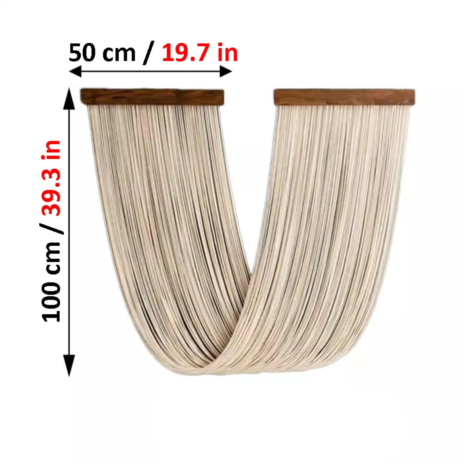 Rideaux en macramé Rideaux en Macramé pour Fenêtres, Toile De Fond De Mariage en Macramé en Coton, Rideau Mural en Macramé pour Salon Et Chambre À Coucher(Green)